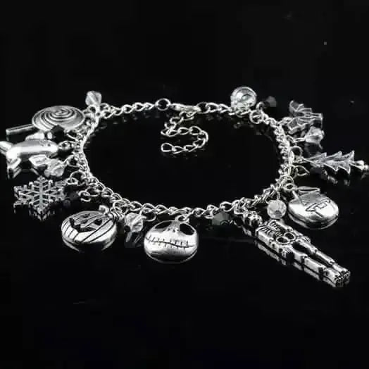 Nightmare Before Christmas Jack Skellington Sally Gothic Bracelet DailySale Style 1 Style 2 Style 1-Style 2-