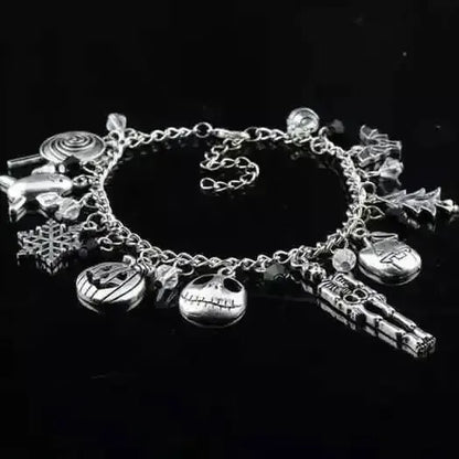 Nightmare Before Christmas Jack Skellington Sally Gothic Bracelet DailySale Style 1 Style 2 Style 1-Style 2-
