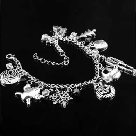 Nightmare Before Christmas Jack Skellington Sally Gothic Bracelet DailySale Style 1 Style 2 Style 1-Style 2-