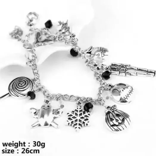 Nightmare Before Christmas Jack Skellington Sally Gothic Bracelet DailySale Style 1 Style 2 Style 1-Style 2-