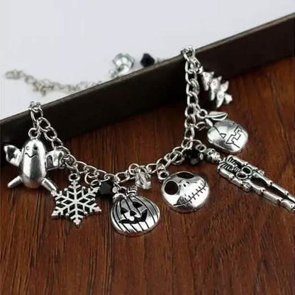 Nightmare Before Christmas Jack Skellington Sally Gothic Bracelet - Cartsfy Inc.
