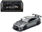Nissan GT-R (R35) "Top Secret" RHD (Right Hand Drive) Gray Metallic with Carbon Hood "IAM Bangkok 2025 Event Edition" 1/64 Diecast Model Car by Inno Models Cartsfy Inc.