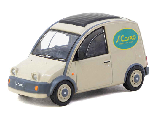 Nissan S-Cargo Van RHD (Right Hand Drive) "Presentation" Beige with Tarmac Cards "Global64" Series 1/64 Diecast Model Car by Tarmac Works Cartsfy Inc.