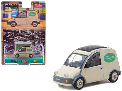 Nissan S-Cargo Van RHD (Right Hand Drive) "Presentation" Beige with Tarmac Cards "Global64" Series 1/64 Diecast Model Car by Tarmac Works Cartsfy Inc.