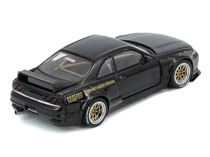 Nissan Skyline GT-R (BCNR33) RHD (Right Hand Drive) "Pandem - Rocket Bunny" Black 1/64 Diecast Model Car by Inno Models Cartsfy Inc.