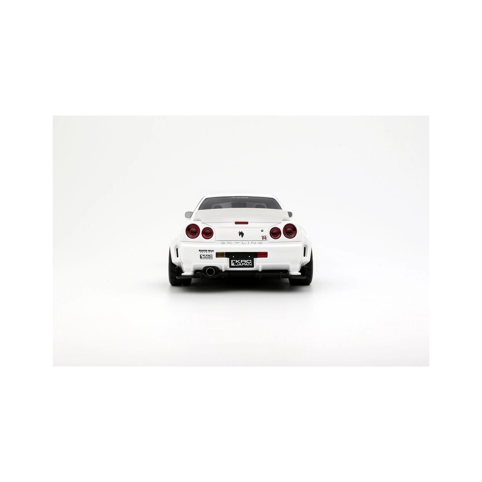 Otto 2019 Nissan Skyline GT-R R34 KRC Body Kit Pearl White QX1 1:18