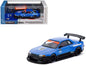 Nissan Skyline (R32) Widebody RHD (Right Hand Drive) #10 "Tarmac Works 10th Anniversary" Blue Metallic "Global64" 1/64 Diecast Model Car by Tarmac Works Miniature Motors Default Title Default Title-