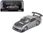 Nissan "Top Secret" Silvia (S15) RHD (Right Hand Drive) Silver Metallic with Carbon Hood 1/64 Diecast Model Car by Inno Models Cartsfy Inc.