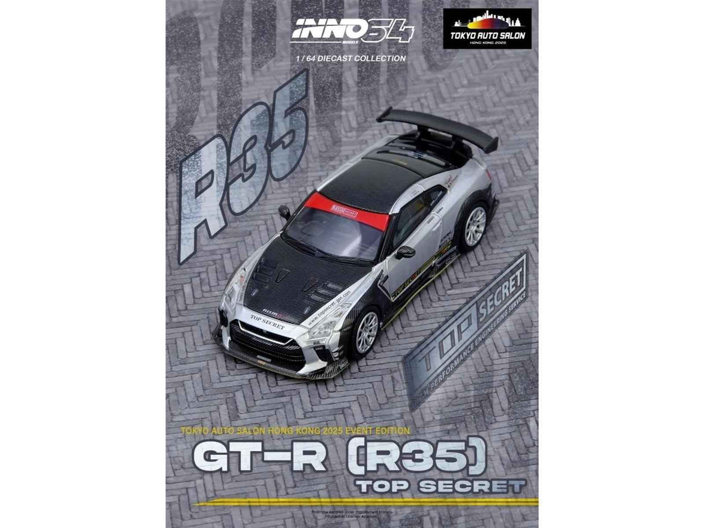 Nissan Top Secret "Tokyo Auto Salon Hong Kong 2025 Event Edition" Set of 2 Pieces 1/64 Diecast Model Car by Inno Models Cartsfy Inc.