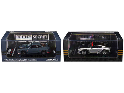 Nissan Top Secret "Tokyo Auto Salon Hong Kong 2025 Event Edition" Set of 2 Pieces 1/64 Diecast Model Car by Inno Models Cartsfy Inc.