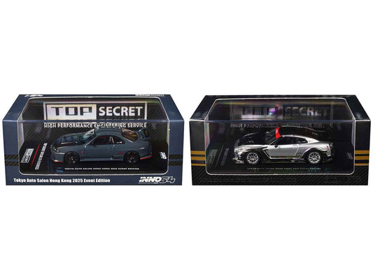 Nissan Top Secret "Tokyo Auto Salon Hong Kong 2025 Event Edition" Set of 2 Pieces 1/64 Diecast Model Car by Inno Models Cartsfy Inc.