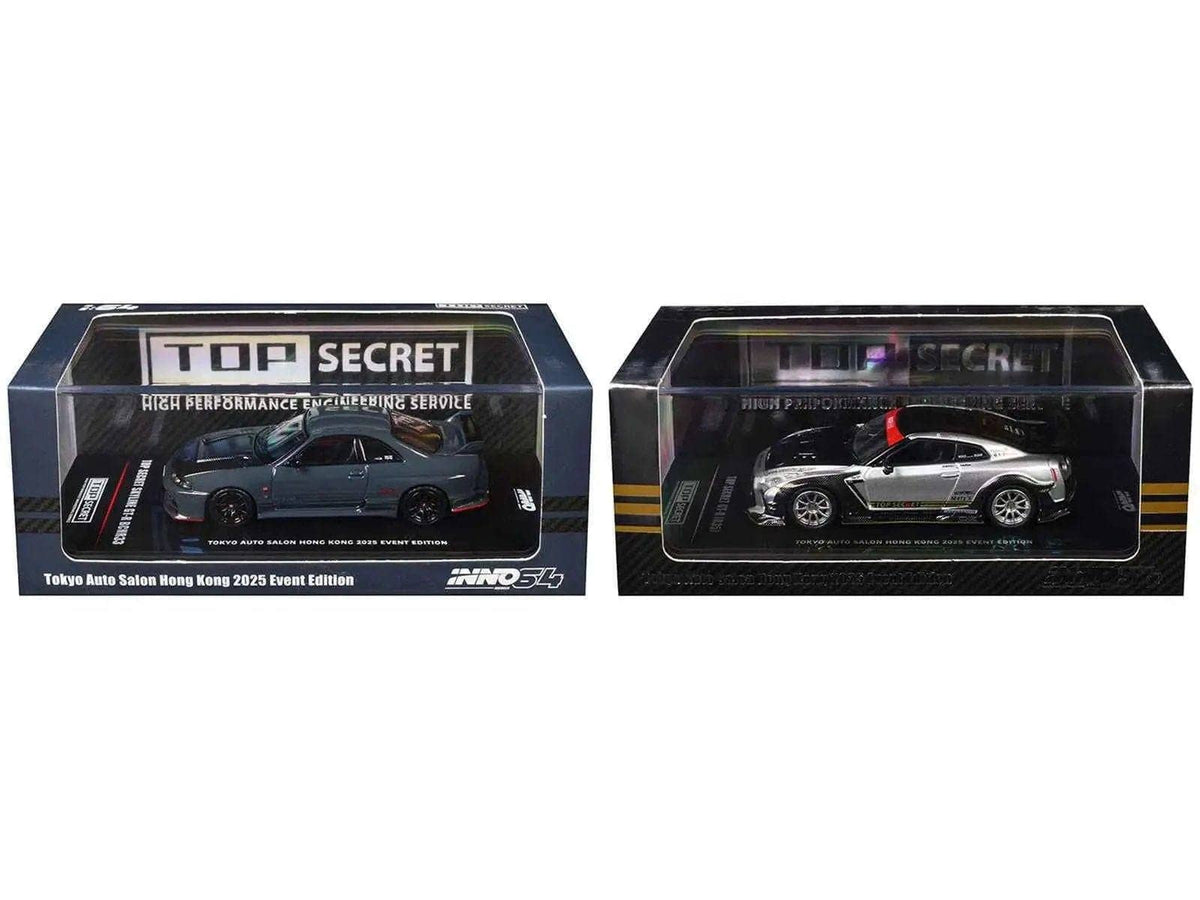 Nissan Top Secret "Tokyo Auto Salon Hong Kong 2025 Event Edition" Set of 2 Pieces 1/64 Diecast Model Car by Inno Models Miniature Motors Default Title Default Title-