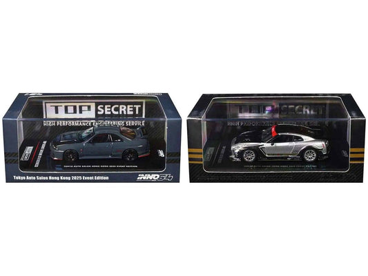 Nissan Top Secret "Tokyo Auto Salon Hong Kong 2025 Event Edition" Set of 2 Pieces 1/64 Diecast Model Car by Inno Models Miniature Motors Default Title Default Title-