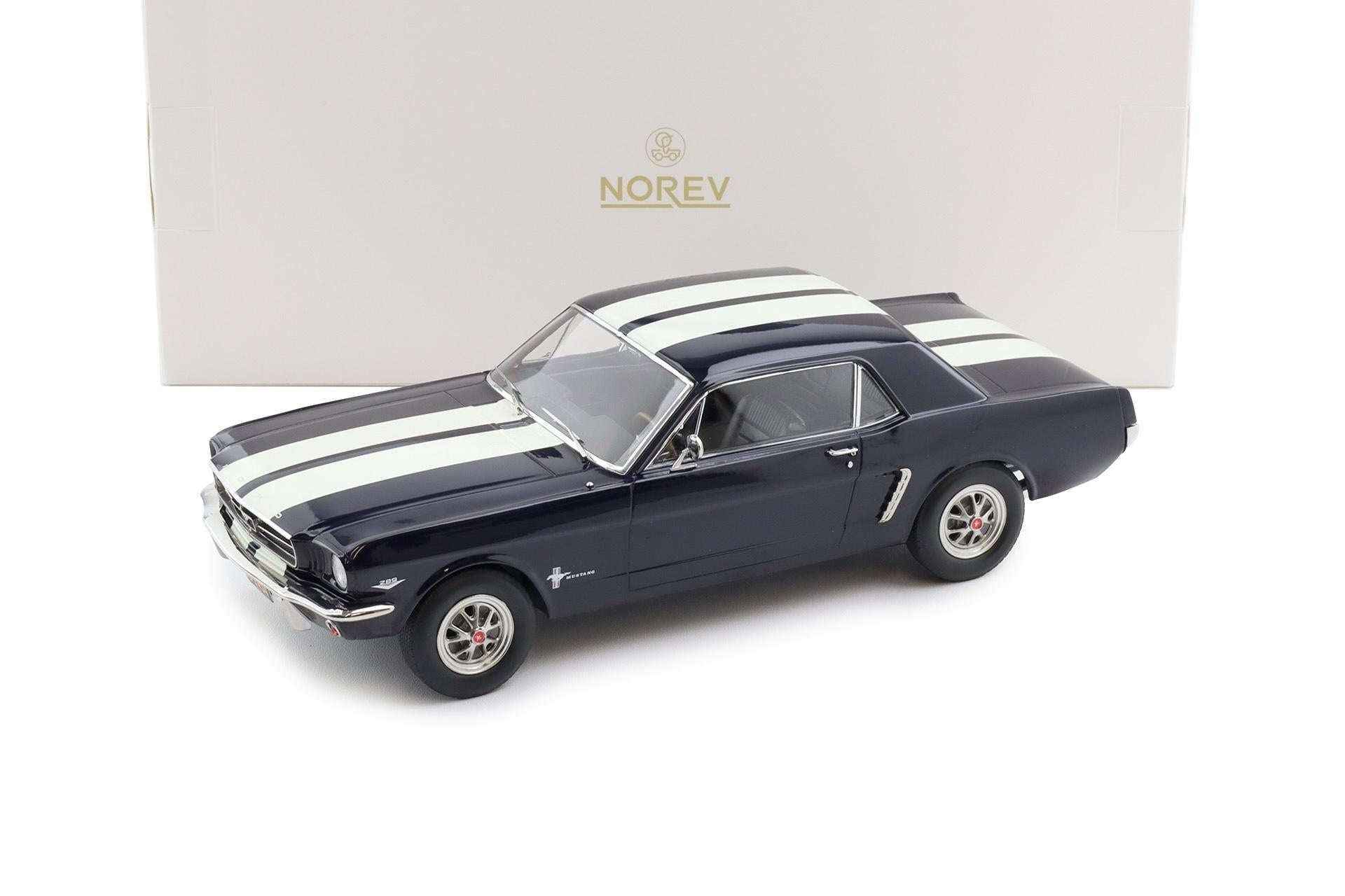 Norev 1965 Ford Mustang Hardtop Coupe Nightmist Blue Metallic 1:18 STM Diecast Default Title Default Title-
