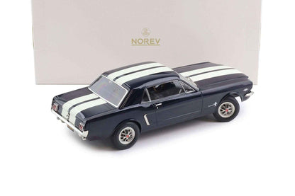 Norev 1965 Ford Mustang Hardtop Coupe Nightmist Blue Metallic 1:18 STM Diecast Default Title Default Title-
