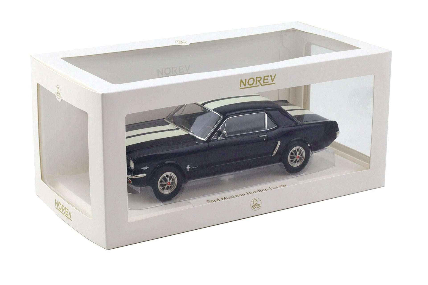 Norev 1965 Ford Mustang Hardtop Coupe Nightmist Blue Metallic 1:18 STM Diecast Default Title Default Title-