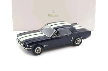 Norev 1965 Ford Mustang Hardtop Coupe Nightmist Blue Metallic 1:18 Cartsfy Inc.