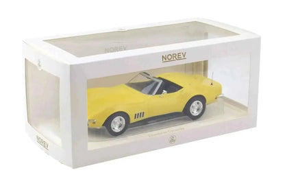 Norev 1969 Chevy Corvette C3 Convertible Daytona Yellow 1:18 Cartsfy Inc.