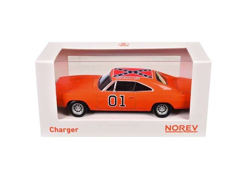Norev 1969 Dodge Charger #01 General Lee Jet-Car Orange 1:43 Cartsfy Inc.