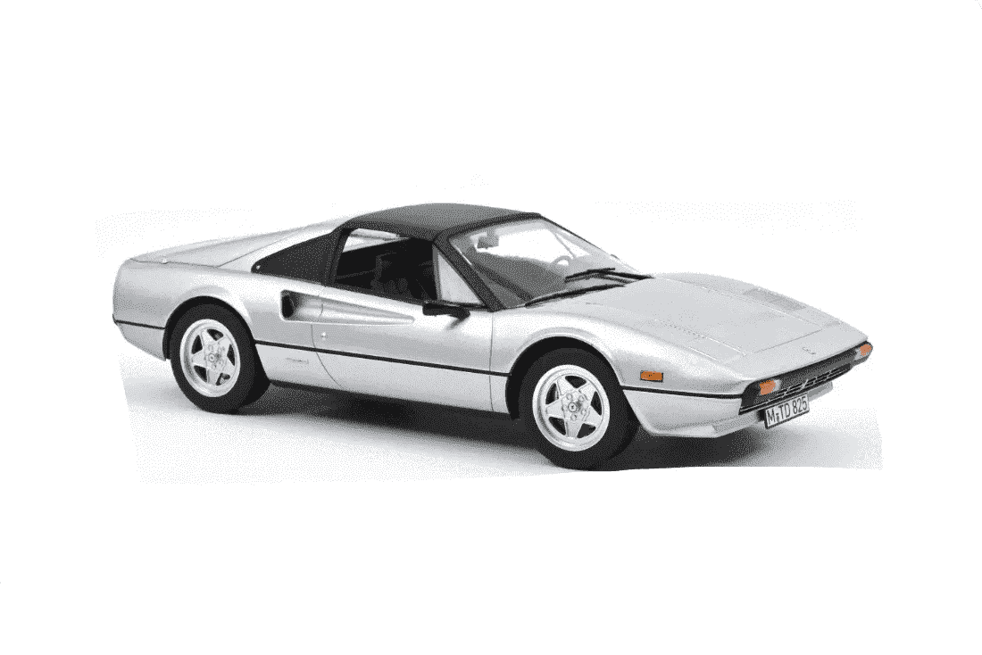 Norev 1982 Ferrari 308 GTS Silver Metallic 1:18 Cartsfy Inc.