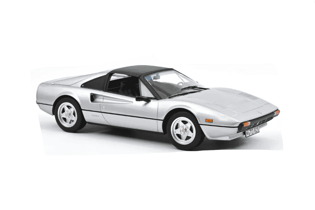 Norev 1982 Ferrari 308 GTS Silver Metallic 1:18 Cartsfy Inc.