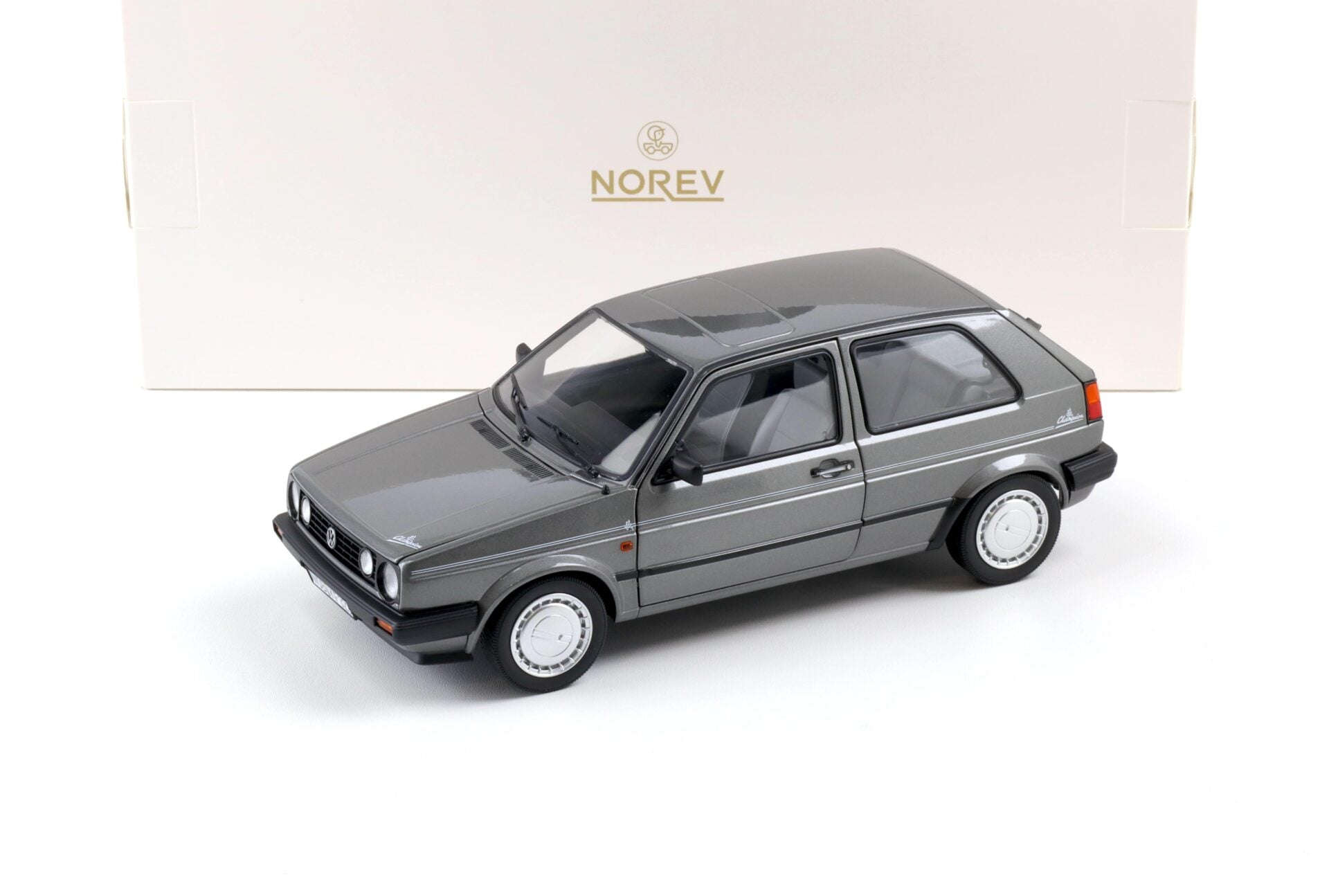 Norev 1989 VW Golf MK II Champion Grey Metallic 1:18 STM Diecast Default Title Default Title-