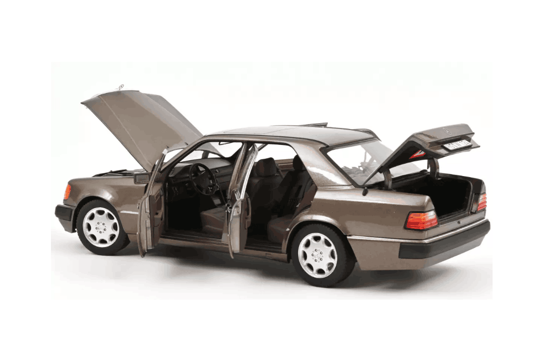 Norev 1990 Mercedes-Benz E Class 500E (W124) Impala Brown Metallic 1:18 Cartsfy Inc.