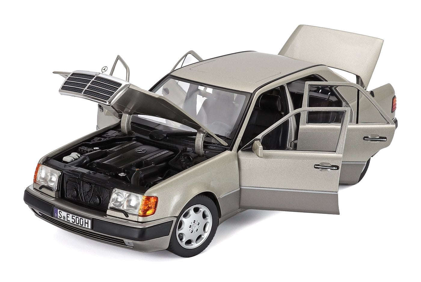 Norev 1990 Mercedes-Benz E Class 500E (W124) Smoke Silver 1:18 STM Diecast Default Title Default Title-