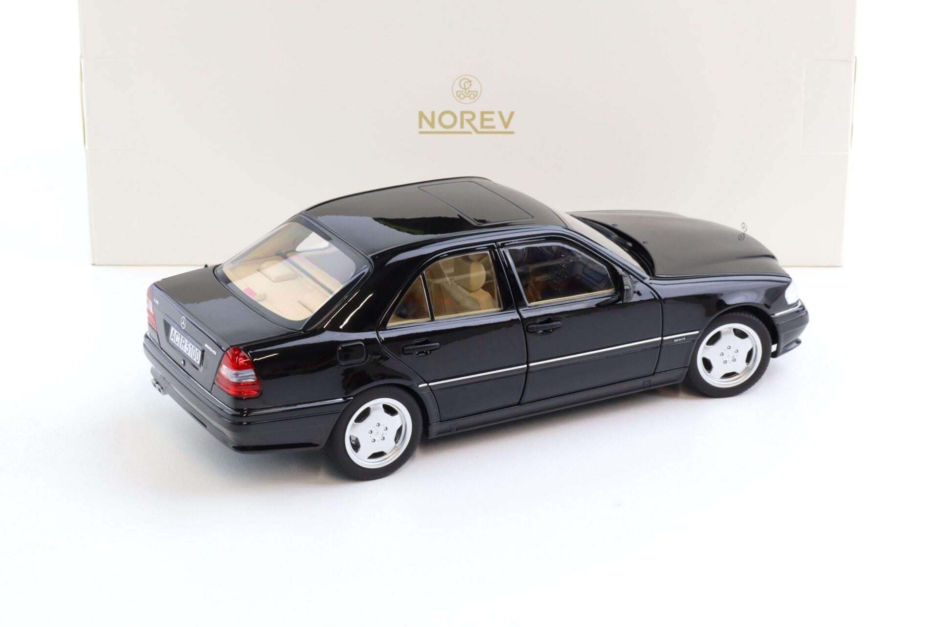 Norev 1993 Mercedes-Benz C36 AMG W202 Black 1:18 STM Diecast Default Title Default Title-