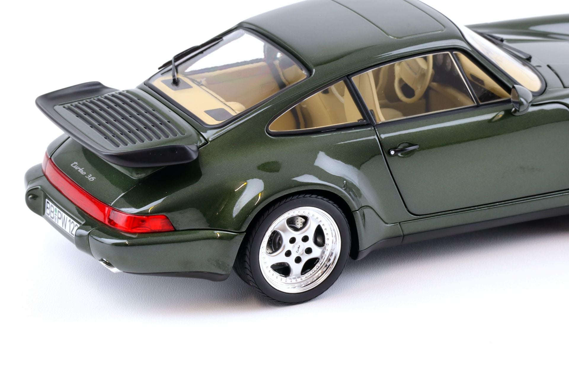 Norev 1993 Porsche 911 964 Turbo 3.6 Coupe Oak Metallic Green 1:18 Cartsfy Inc.