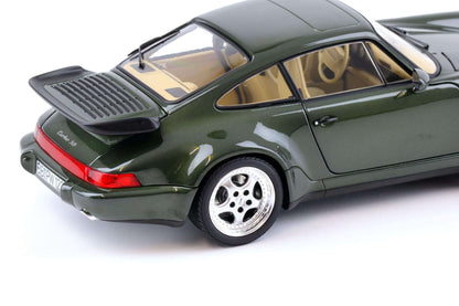 Norev 1993 Porsche 911 964 Turbo 3.6 Coupe Oak Metallic Green 1:18 Cartsfy Inc.