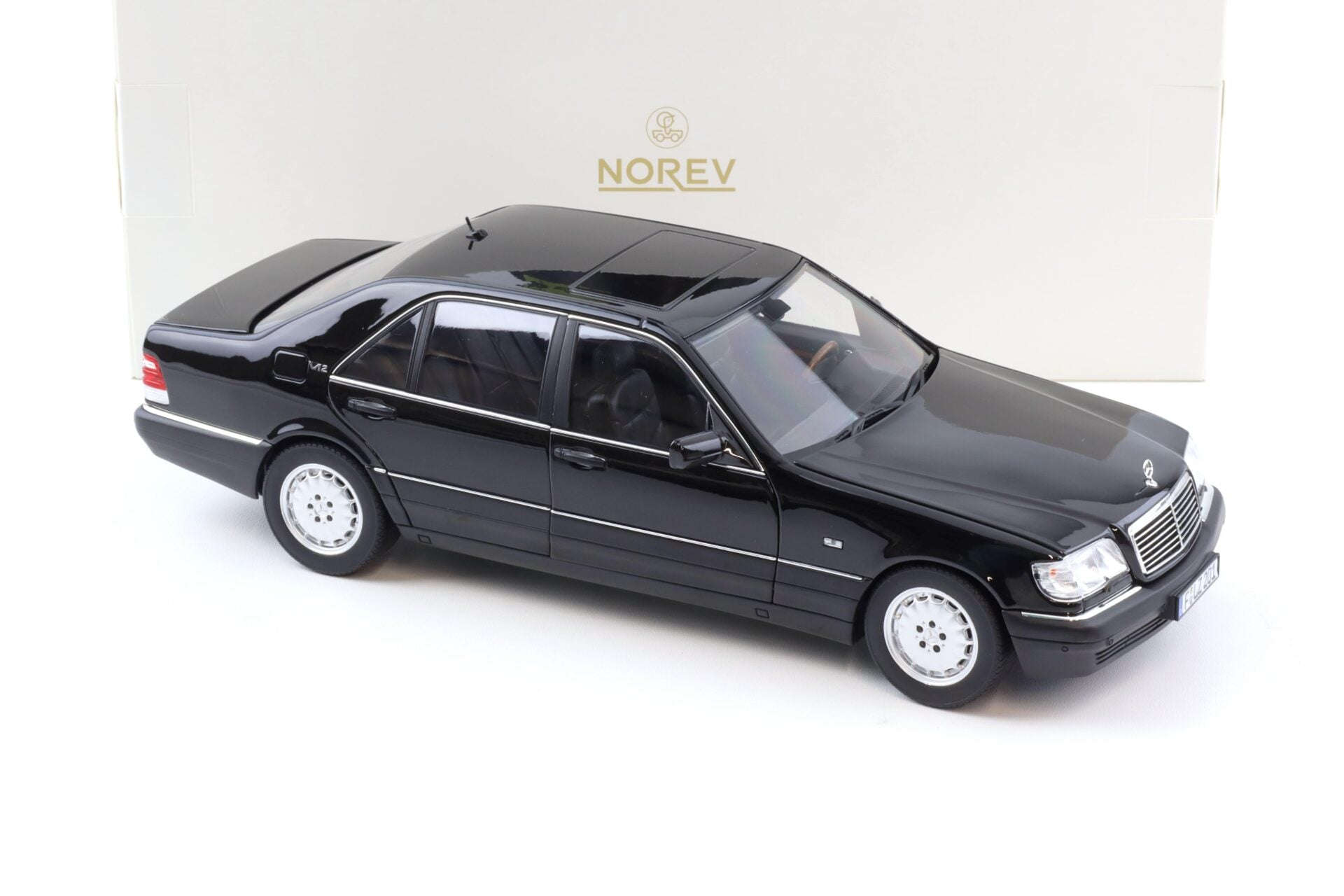 Norev 1997 Mercedes-Benz S600 S-Class (W140) Black 1:18 Cartsfy Inc.