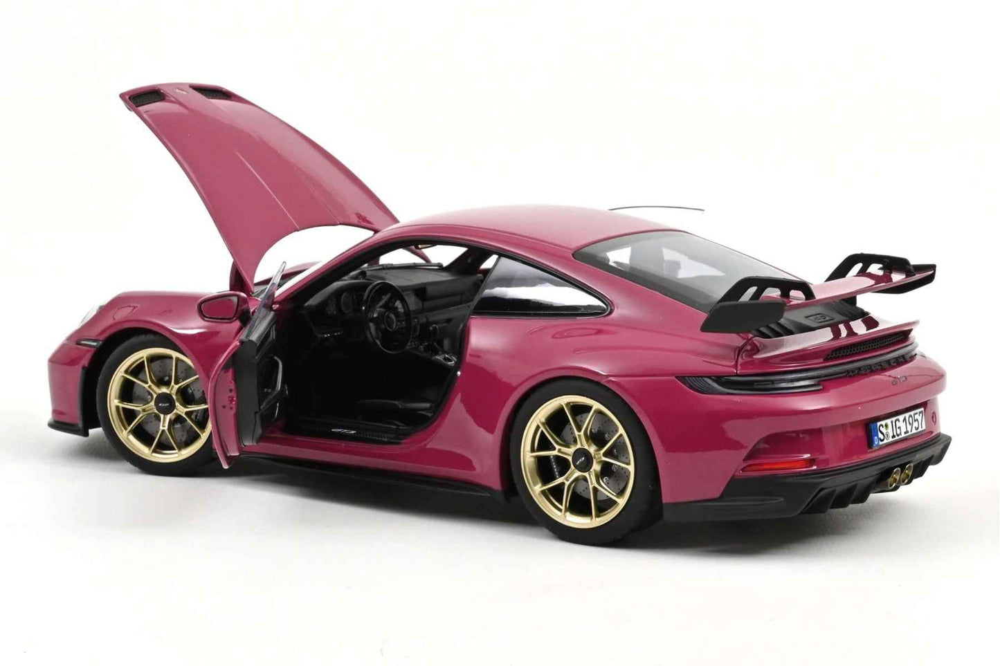 Norev 2021 Porsche 911 992 GT3 Ruby Star Neo w/ Gold Wheels 1:18 STM Diecast Default Title Default Title-