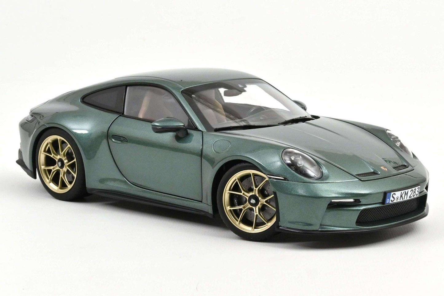 Norev 2021 Porsche 911 992 GT3 Touring Edition Malachite Green w/ Gold Wheels 1:18 STM Diecast Default Title Default Title-