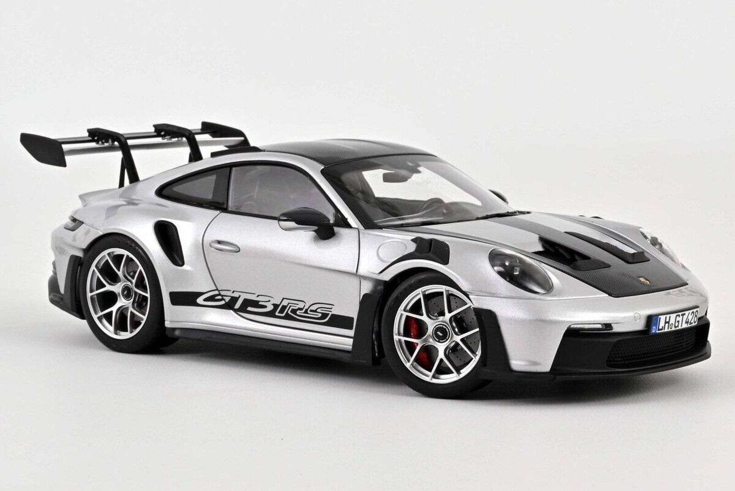 Norev 2022 Porsche 911 992 GT3 RS w/ Weissach Package GT Silver Metallic 1:18 STM Diecast Default Title Default Title-
