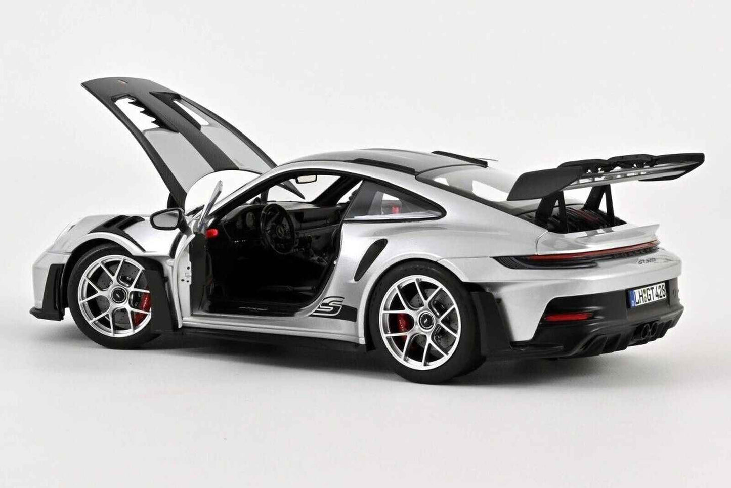 Norev 2022 Porsche 911 992 GT3 RS w/ Weissach Package GT Silver Metallic 1:18 STM Diecast Default Title Default Title-