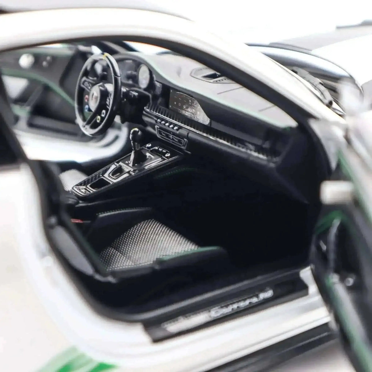 Norev 2022 Porsche 911 992 GT3 RS Weissach Package Tribute Edition White w/ Green 1:18 Cartsfy Inc.