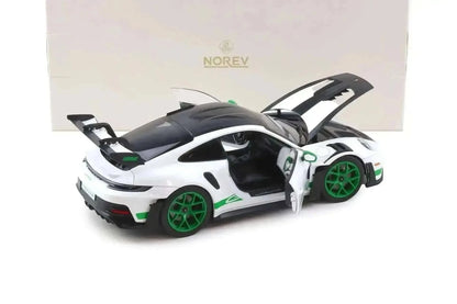 Norev 2022 Porsche 911 992 GT3 RS Weissach Package Tribute Edition White w/ Green 1:18 Cartsfy Inc.