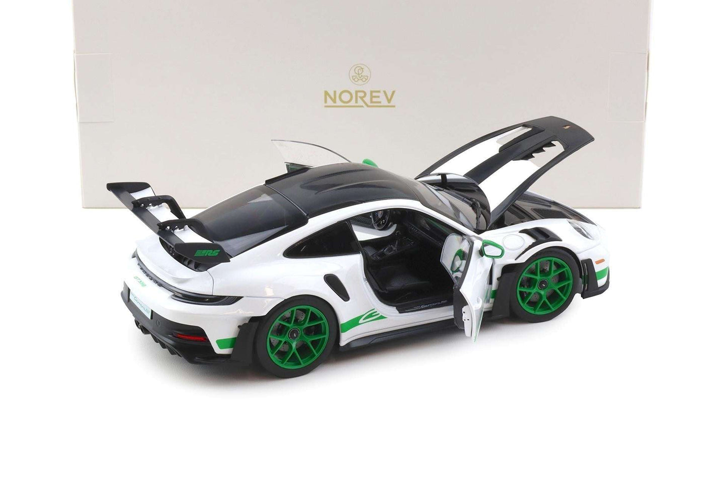 Norev 2022 Porsche 911 992 GT3 RS Weissach Package Tribute Edition White w/ Green 1:18 STM Diecast Default Title Default Title-