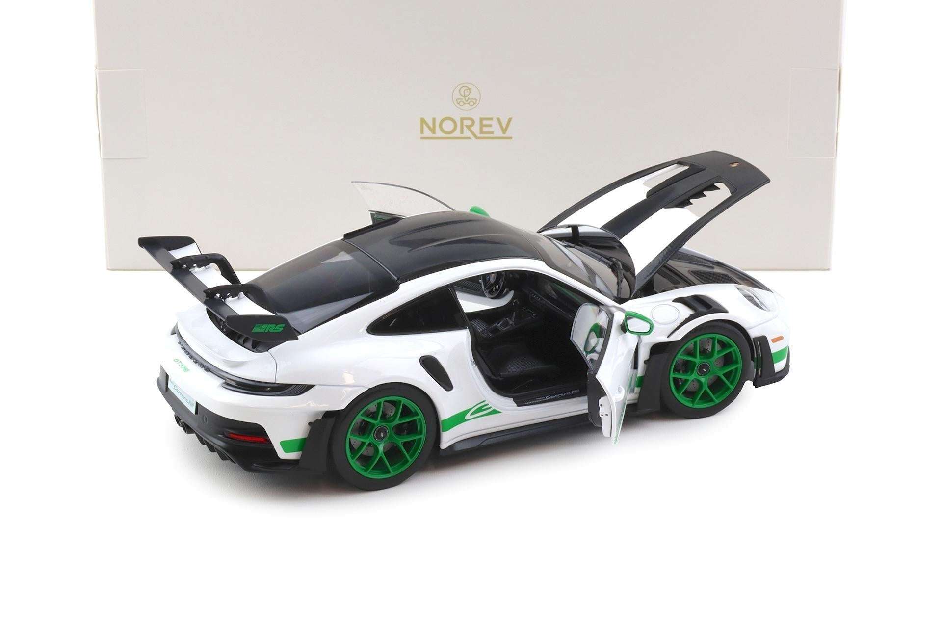 Norev 2022 Porsche 911 992 GT3 RS Weissach Package Tribute Edition White w/ Green 1:18 STM Diecast Default Title Default Title-