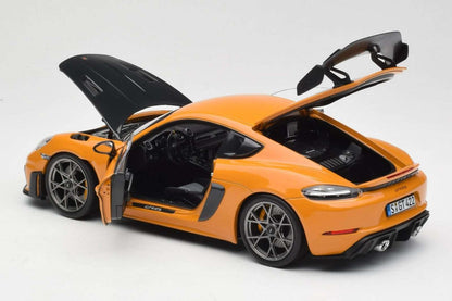 Norev 2023 Porsche 718 Cayman GT4 RS w/ Weissach Package Bahama Yellow 1:18 Cartsfy Inc.