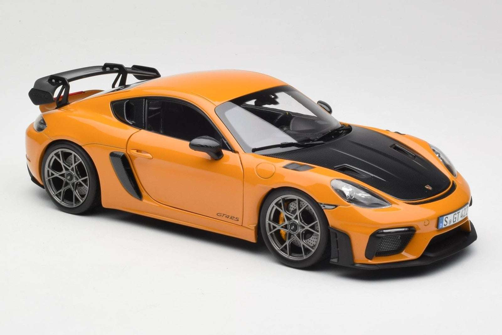 Norev 2023 Porsche 718 Cayman GT4 RS w/ Weissach Package Bahama Yellow 1:18 Cartsfy Inc.