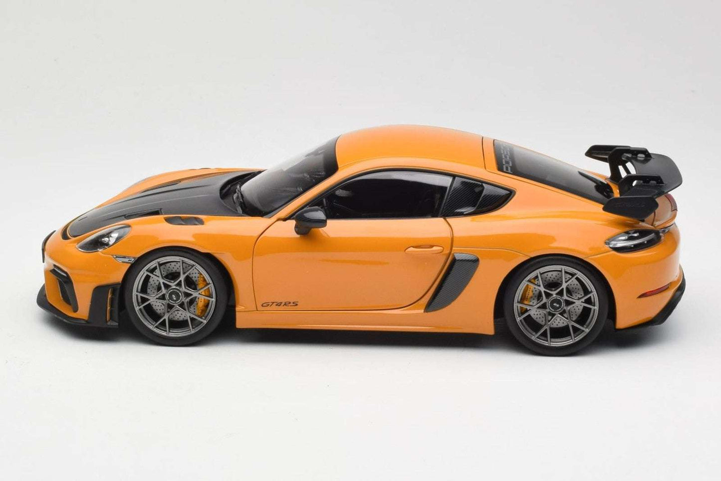 Norev 2023 Porsche 718 Cayman GT4 RS w/ Weissach Package Bahama Yellow 1:18 Cartsfy Inc.