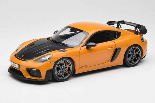 Norev 2023 Porsche 718 Cayman GT4 RS w/ Weissach Package Bahama Yellow 1:18 Cartsfy Inc.