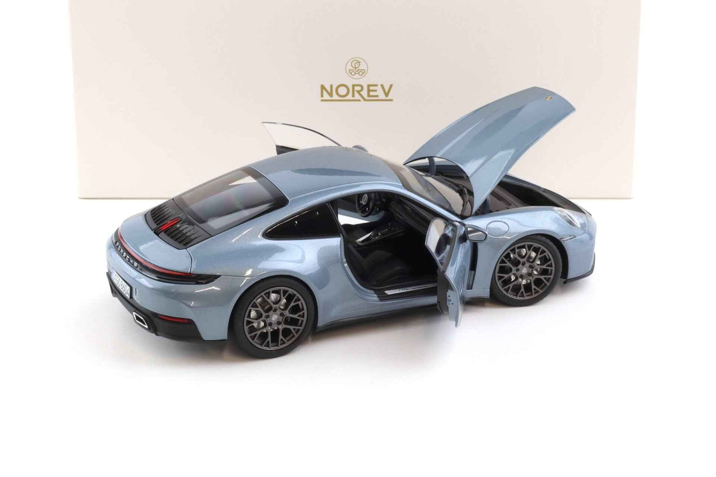 Norev 2025 Porsche 911 992.2 Carrera Polar Silver Metallic 1:18 Cartsfy Inc.