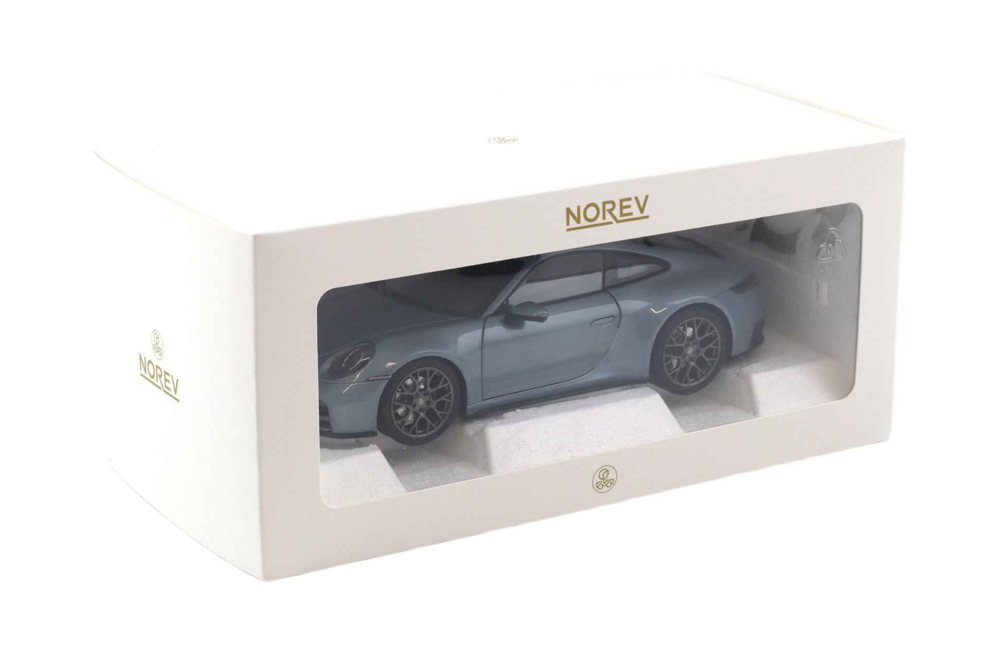 Norev 2025 Porsche 911 992.2 Carrera Polar Silver Metallic 1:18 Cartsfy Inc.