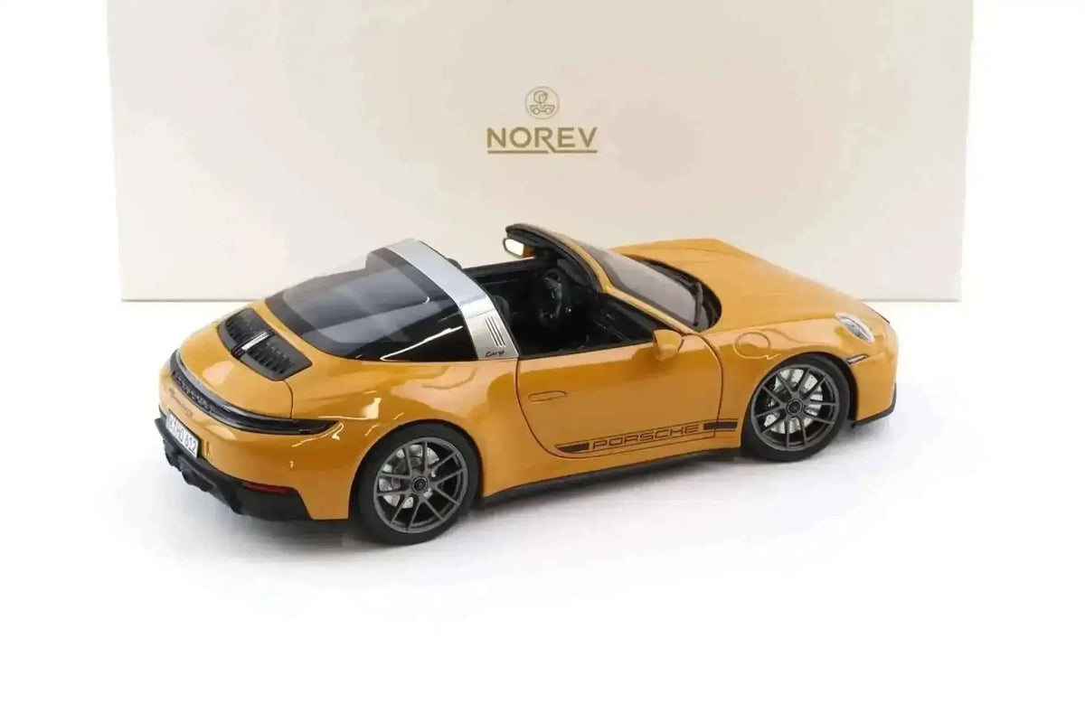 Norev 2025 Porsche 911 992.2 Targa 4 GTS Bahama Yellow 1:18 Cartsfy Inc.
