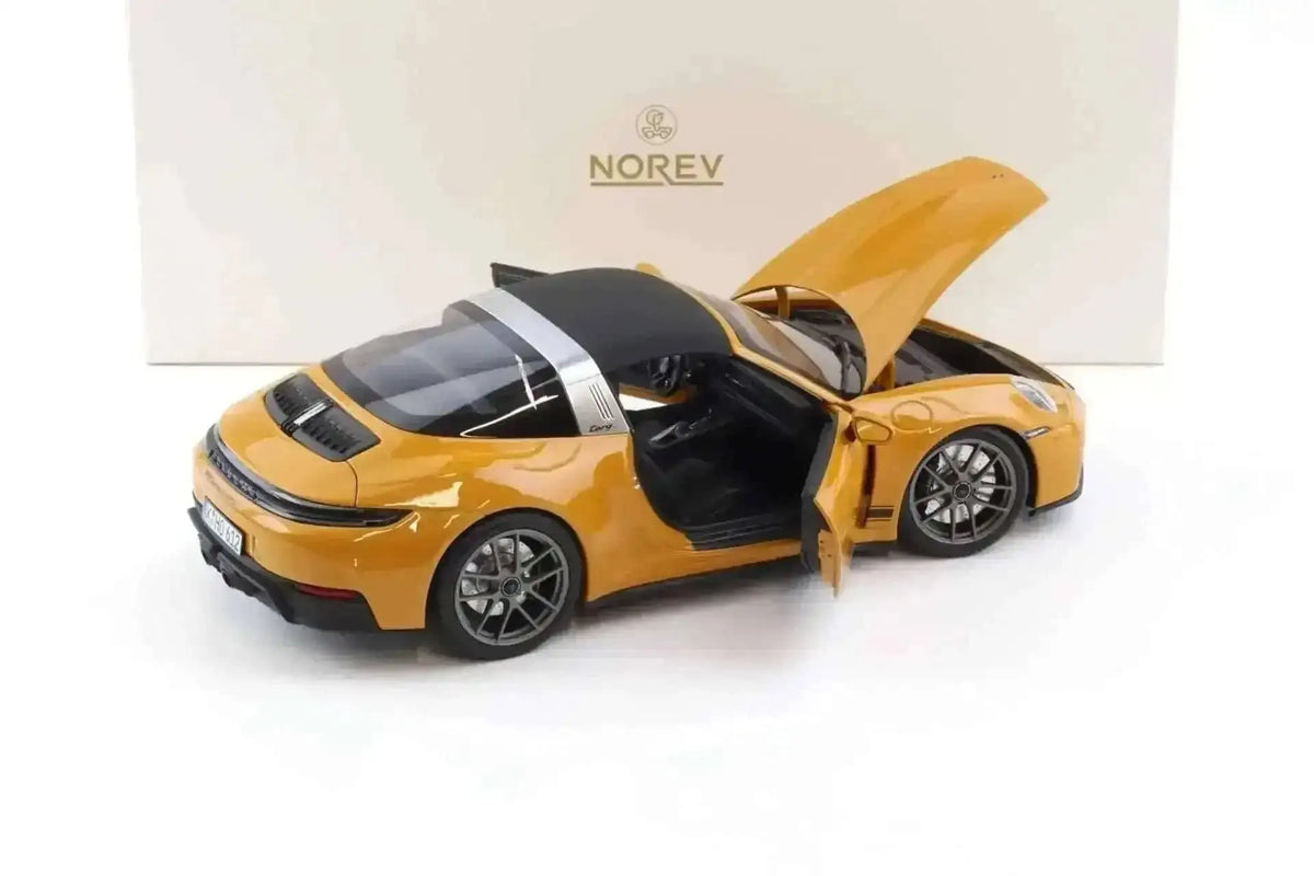 Norev 2025 Porsche 911 992.2 Targa 4 GTS Bahama Yellow 1:18 Cartsfy Inc.