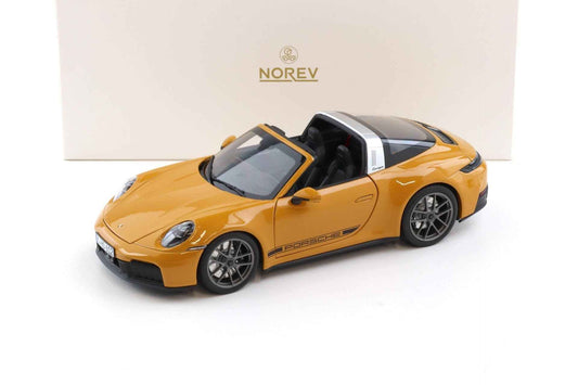 Norev 2025 Porsche 911 992.2 Targa 4 GTS Bahama Yellow 1:18 Cartsfy Inc.