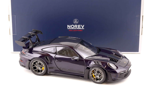 Norev Porsche 911 992 GT3 RS Weissach Pkg Viola Metallic 1:18 LIMITED Cartsfy Inc.